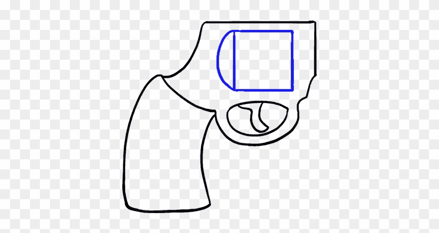 How To Draw Cartoon Revolver - Drawing Clipart