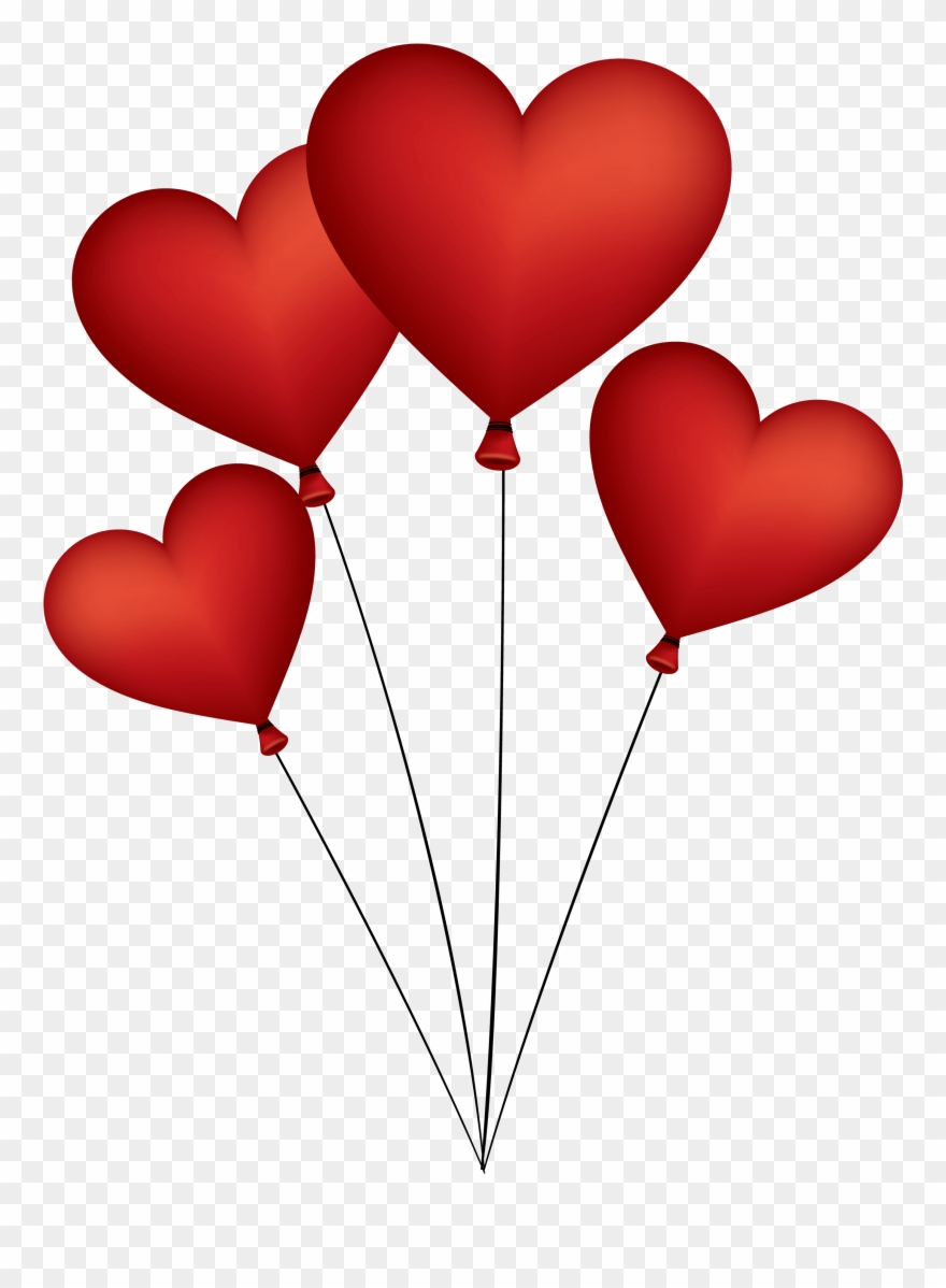 Love Heart Balloon Png Clipart