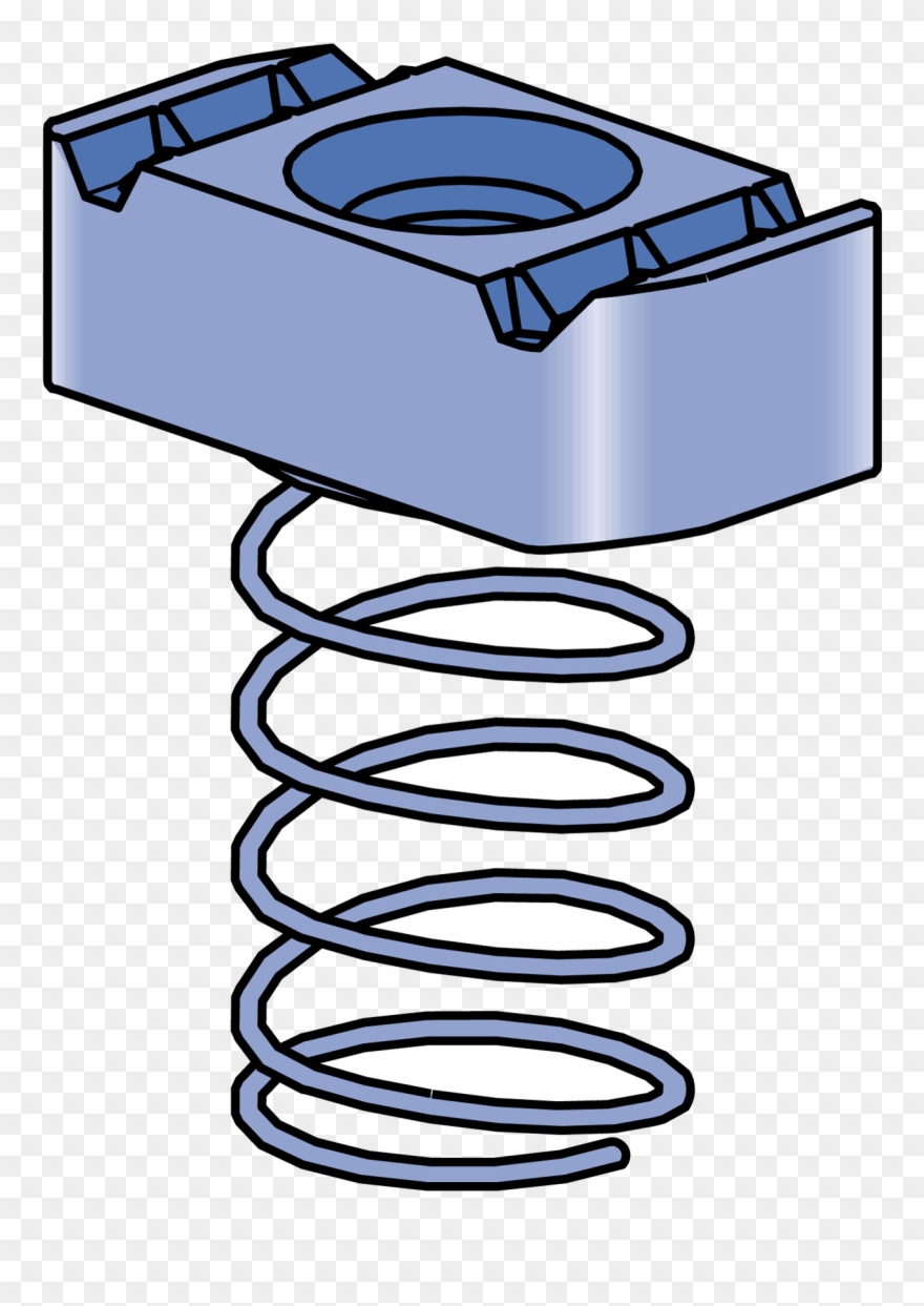 Channel Nuts And Hardware - Strut Channel Nut Without Spring Clipart