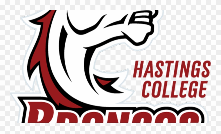 Broncos Fall For Second Straight Day - Hastings College Football Logo Clipart
