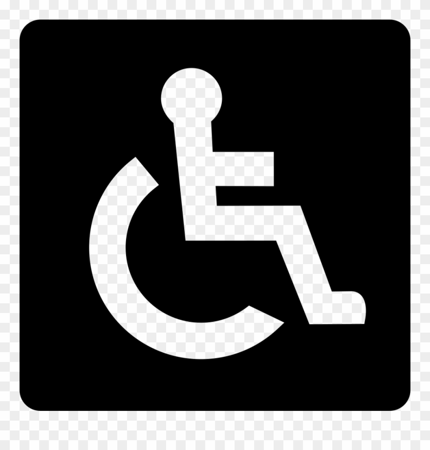 Banner Freeuse Wheelchair Accessibility Png Icon - Señal Silla De Ruedas Clipart