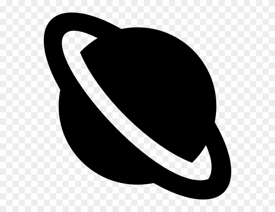 Solar System About Keywords More - Black Planet Icon Clipart