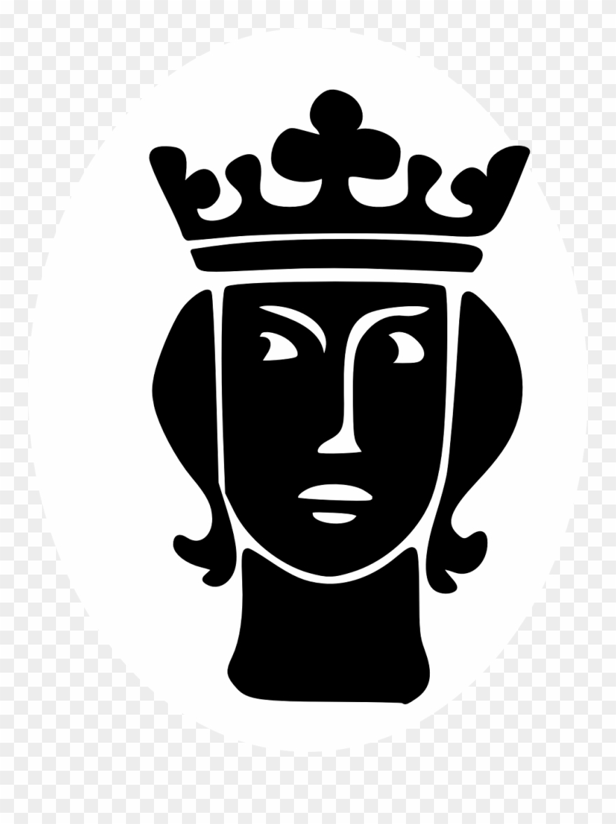Silueta De Un Rey Con Corona Clipart