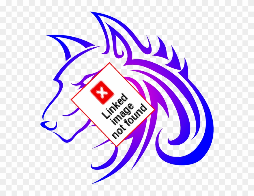 Personalized Double-shoulder Canvas Bag Black Wolf Clipart