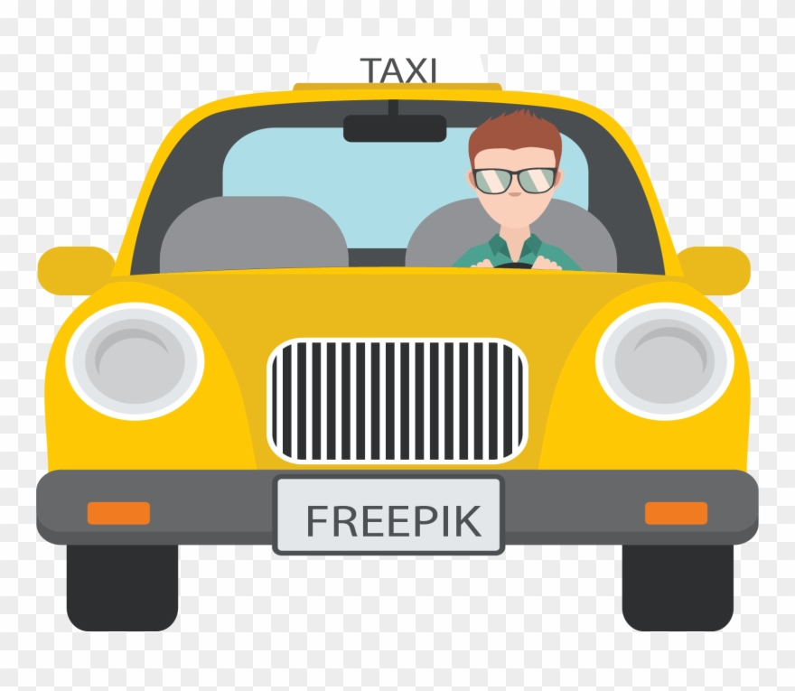 Taxi Driver Clipart Airport Taxi - Cab Png Transparent Png