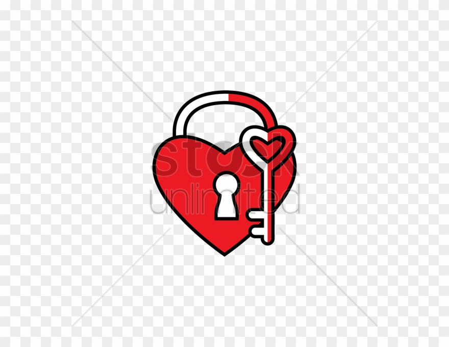 Download Heart Clipart Heart Clip Art - Lock - Png Download