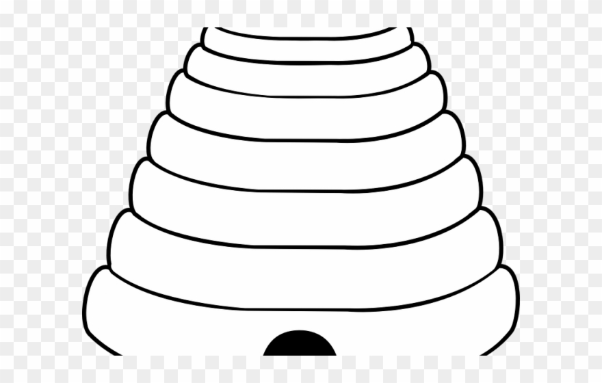 Bee Hive Clipart Circle - Beehive - Png Download