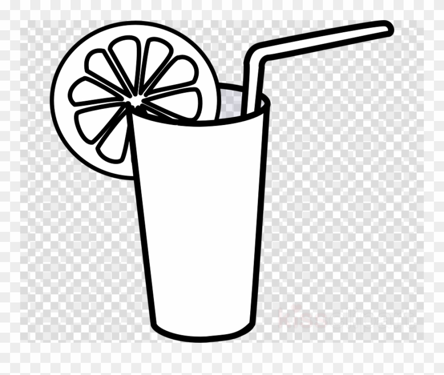 Lemonade Clip Art Clipart Lemonade Fizzy Drinks Iced - Fruit Juice Clipart Black And White - Png Download