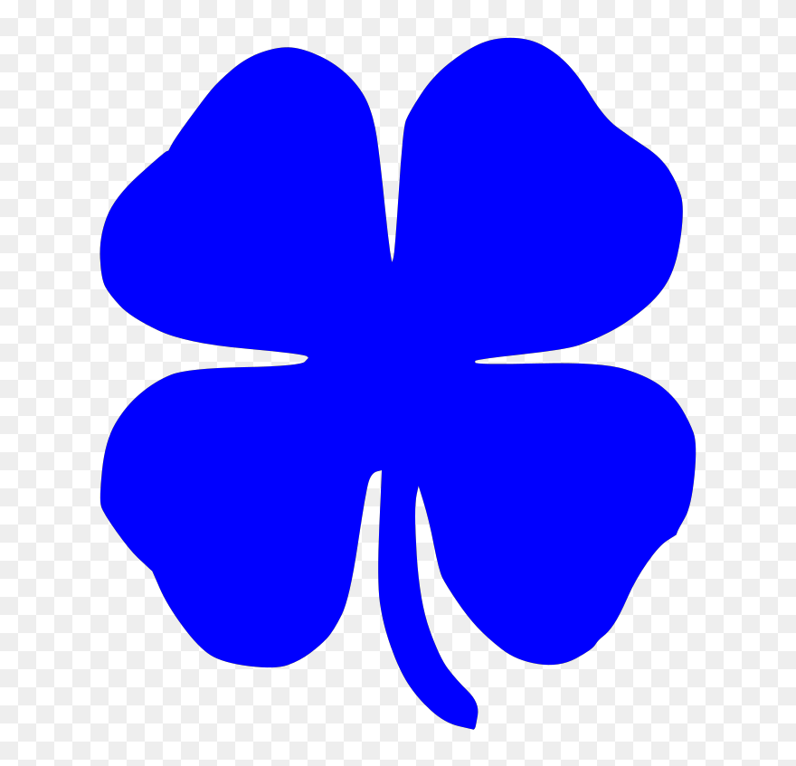 Four Leaf Clover Black And White Clipart