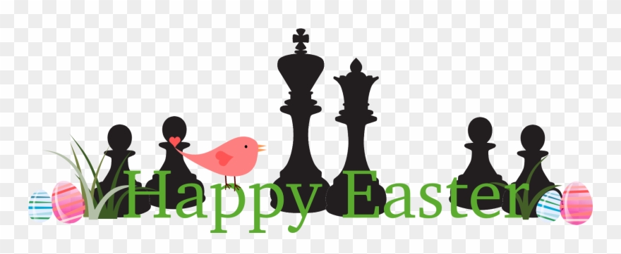 Happy Easter Chess Pieces Clipart - Personalisierter Schach-schwarz-könig, Keramik Ornament - Png Download