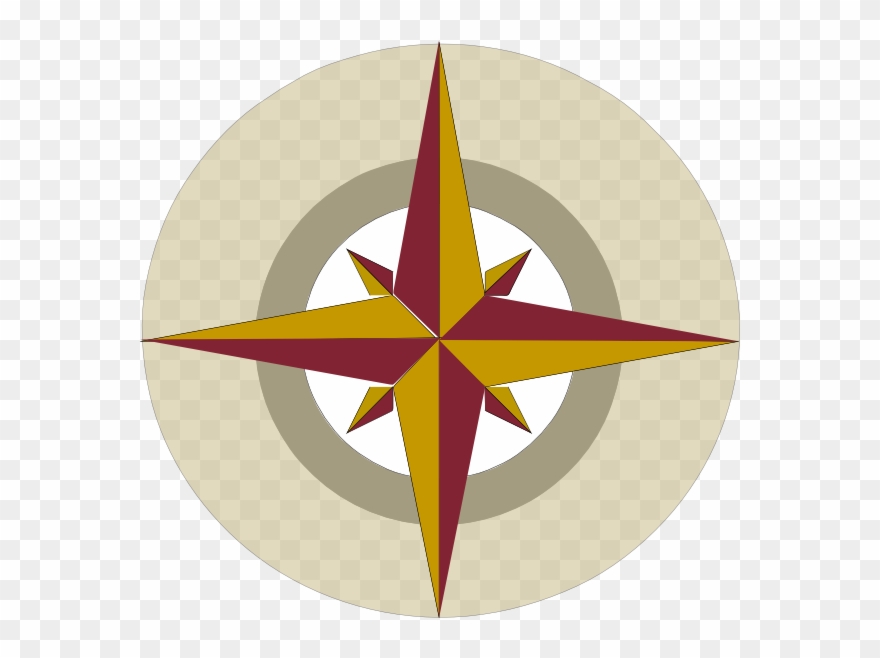 Bu Clip Art At Clker - Compass Rose - Png Download