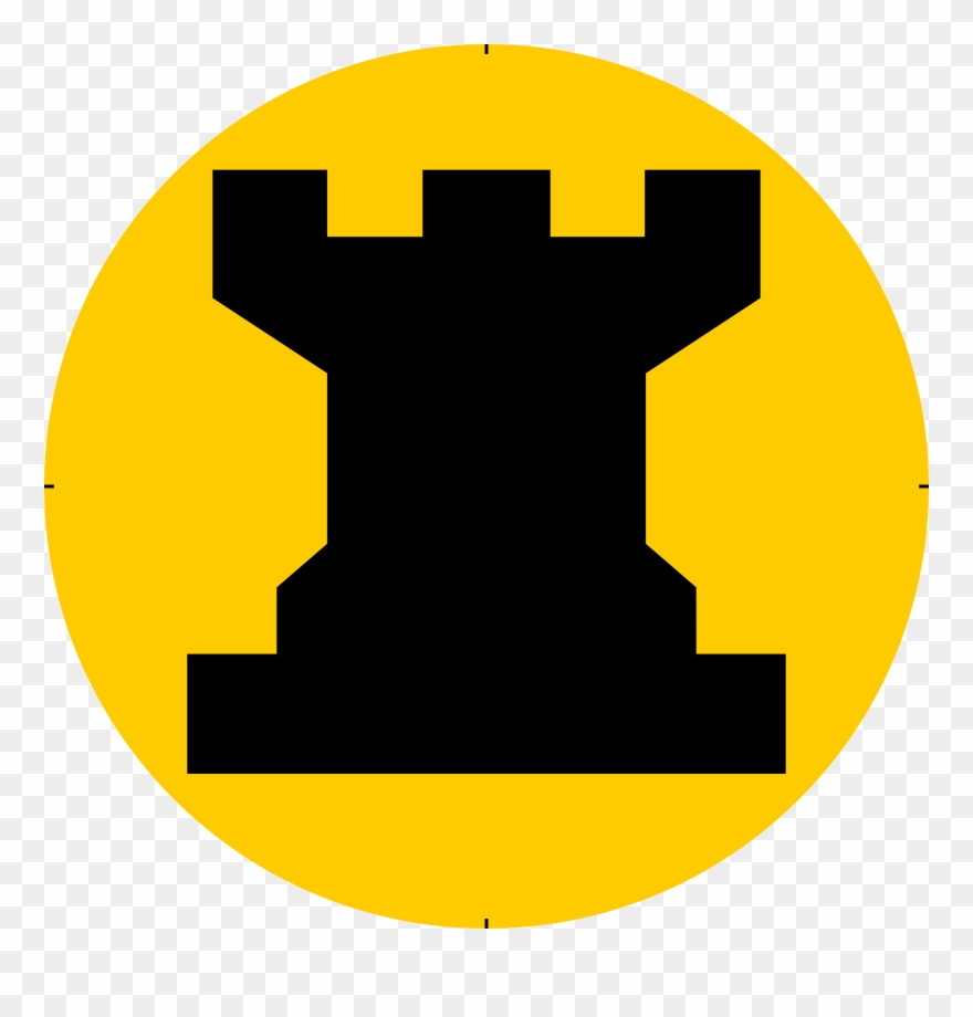Chess Piece Symbol Black Rook Torre Negra Clipart