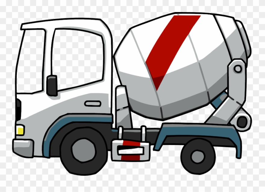Concrete Truck Png - Concrete Mixing Truck Cartoon Clipart