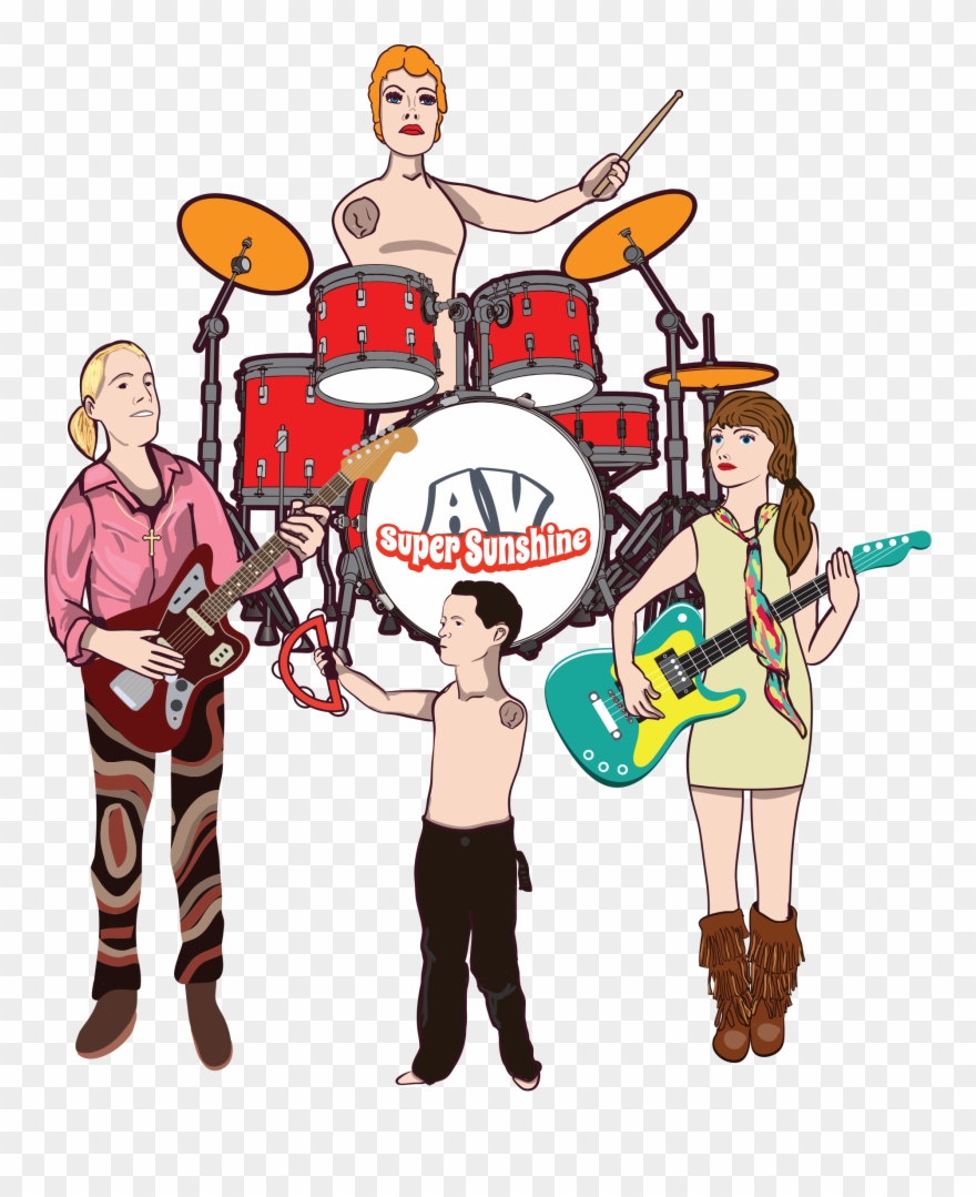 Av Super Sunshine Widget Page - Family Band Clipart - Png Download