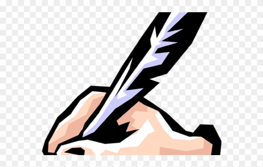 Quill Clipart Hand Writing - Hand Writing Clipart - Png Download