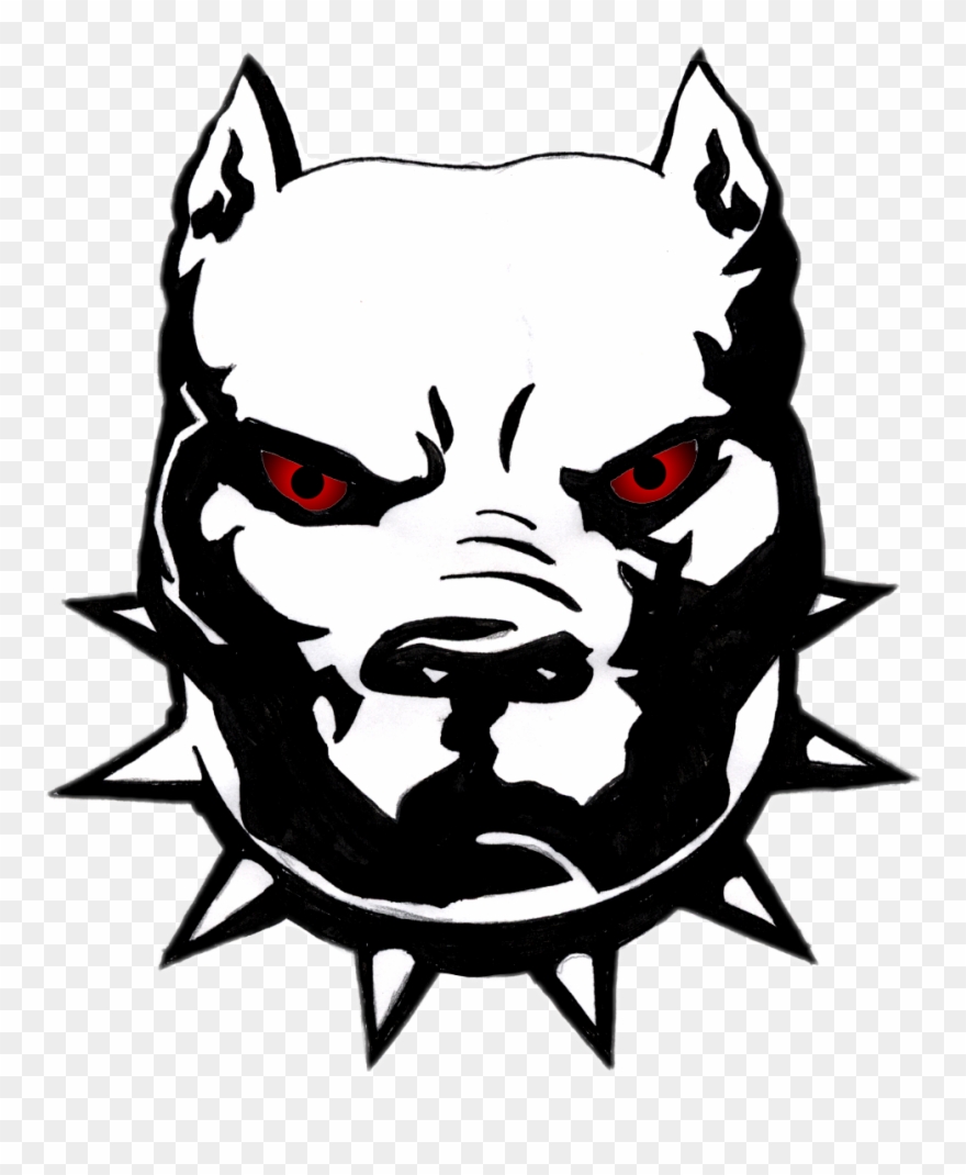 Pitbull Drawing Face Clipart