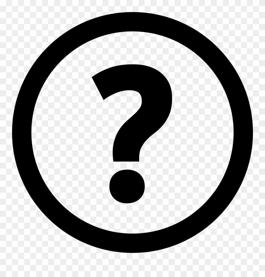 Question Mark In Circle - Copyleft Symbol Clipart