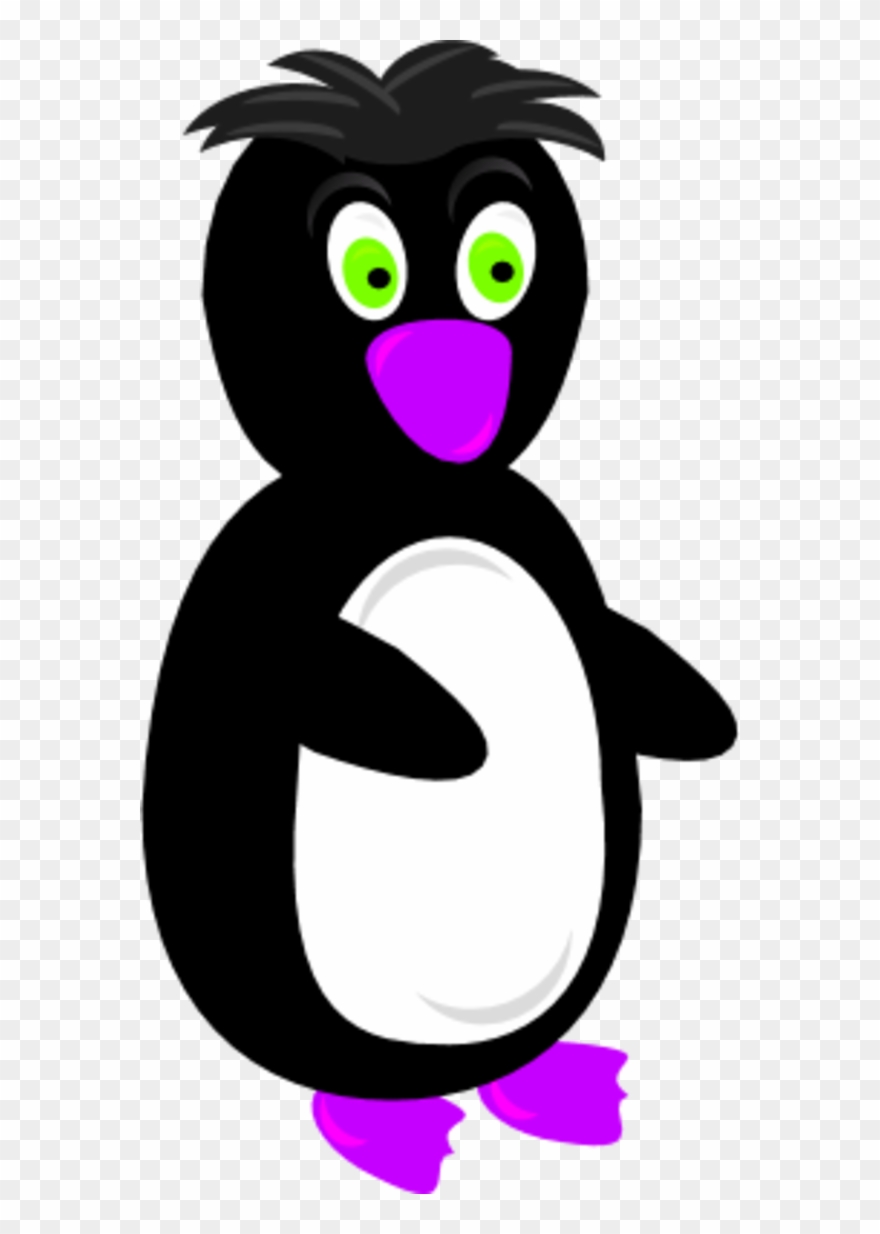Penguin Looking Forward And Surprised - Penguin Clip Art - Png Download