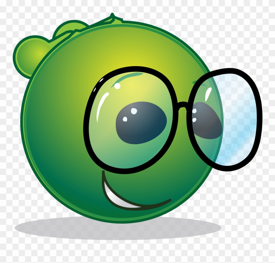 Open - Nerdy Alien Clipart