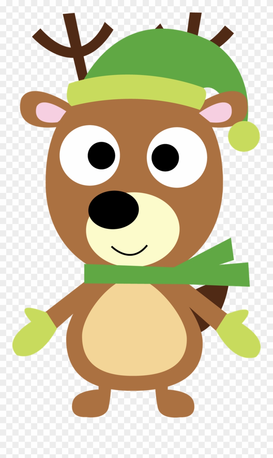 Maria Over The First Grade Carousel Has Created A Winter - รูป กวาง การ์ตูน น่า รัก Clipart