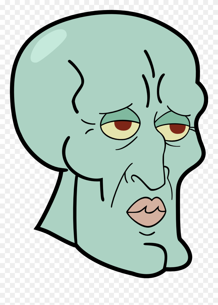 Spongebob Clip Art Free Clipart - Handsome Squidward - Png Download