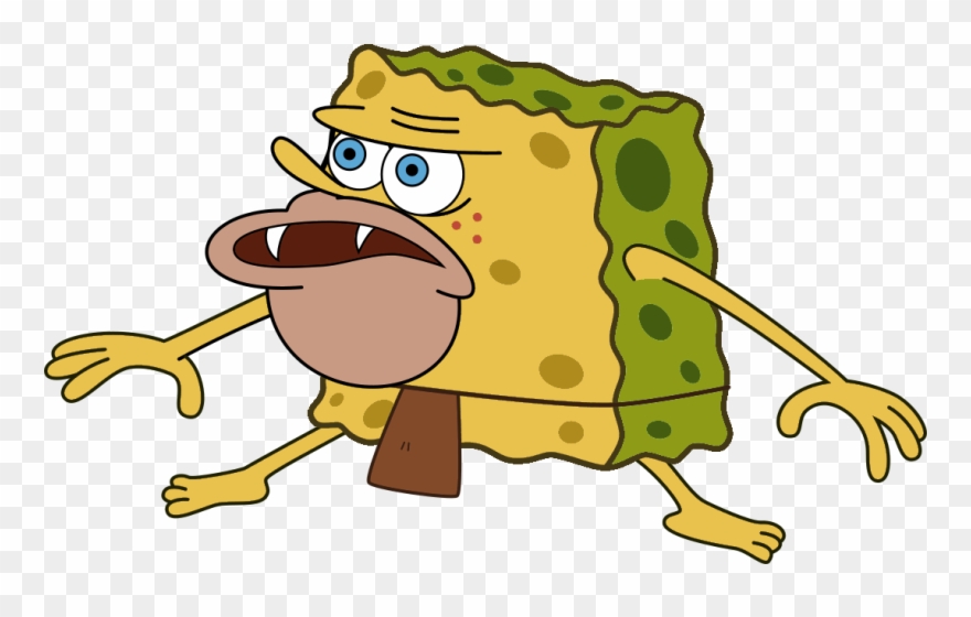 Spongegar Primitive Sponge Caveman Meme Minecraft Skin - Meme Stickers For Snapchat Clipart