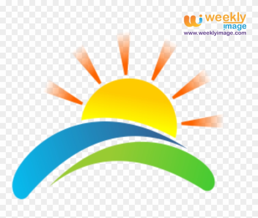 Hill Clipart Sunrise - Sun Rises Clip Art - Png Download