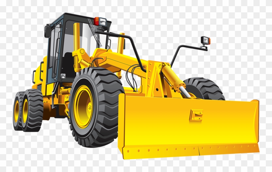 Clip Art Royalty Free Bulldozer Clipart Machinary - Clipart Grader - Png Download