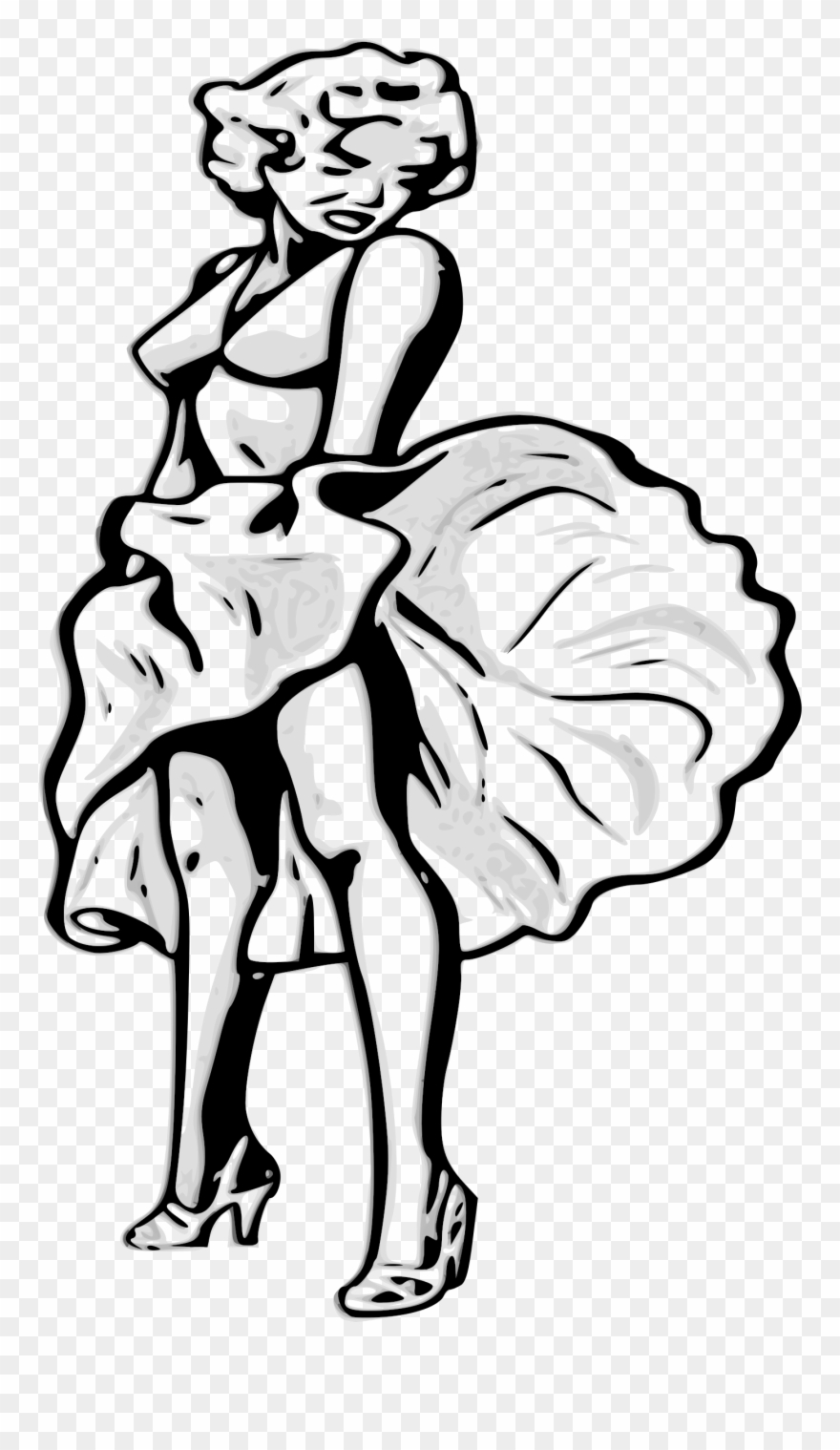 Big Image - Marilyn Monroe 1455 Clipart