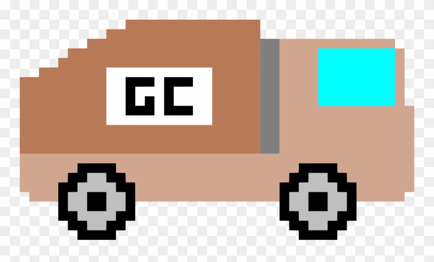 Big Image - Pixel Art Truck Clipart