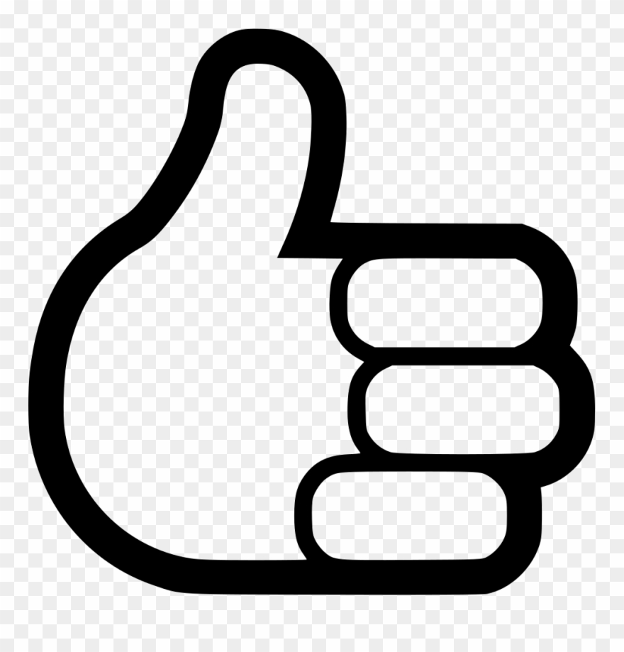 Thumbs Up Svg Png Icon Free Download - Thumb Signal Clipart