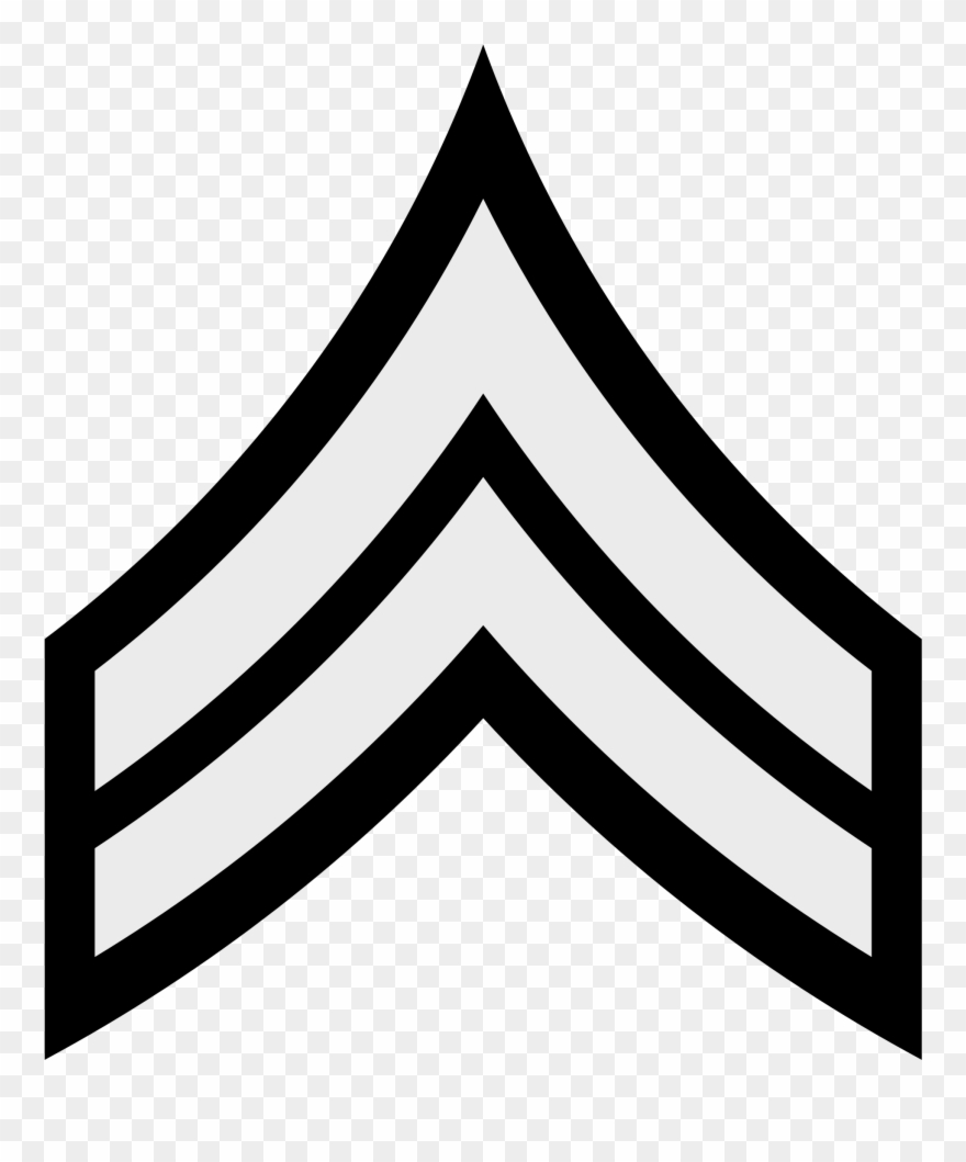 Open - Sergeant Rank Army Clipart