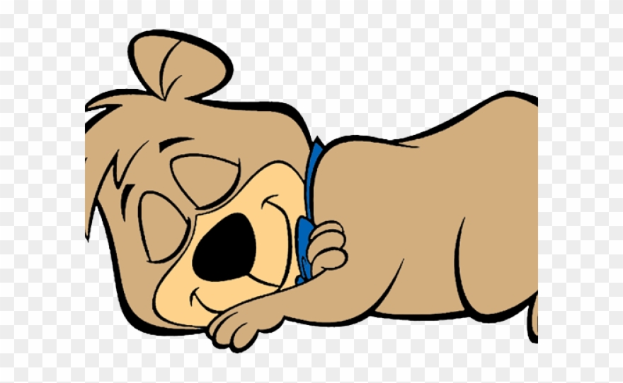 Sleeping Bear Clipart - Boo Boo Bear Sleeping - Png Download