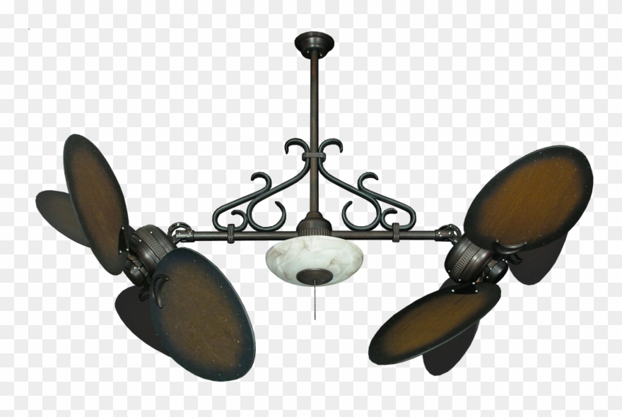 Metal Fan Cliparts - Gulf-coast Twin Star Ii Dual Motor Ceiling Fan Gulf - Png Download