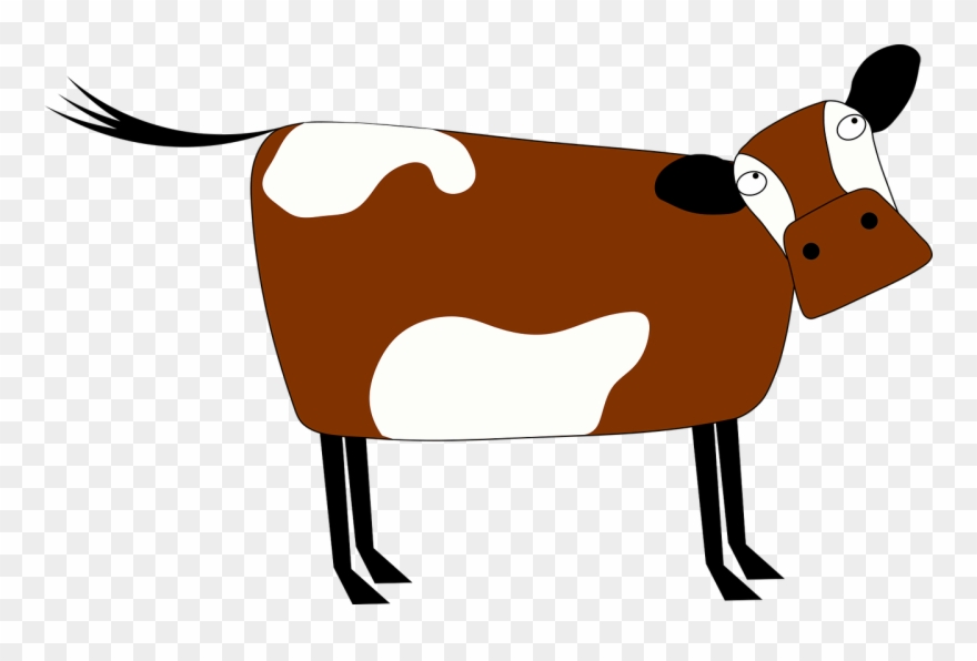 Taurine Cattle Cartoon Dairy Cattle Animal Drawing - Desenho De Animais Que Vivem No Campo Clipart
