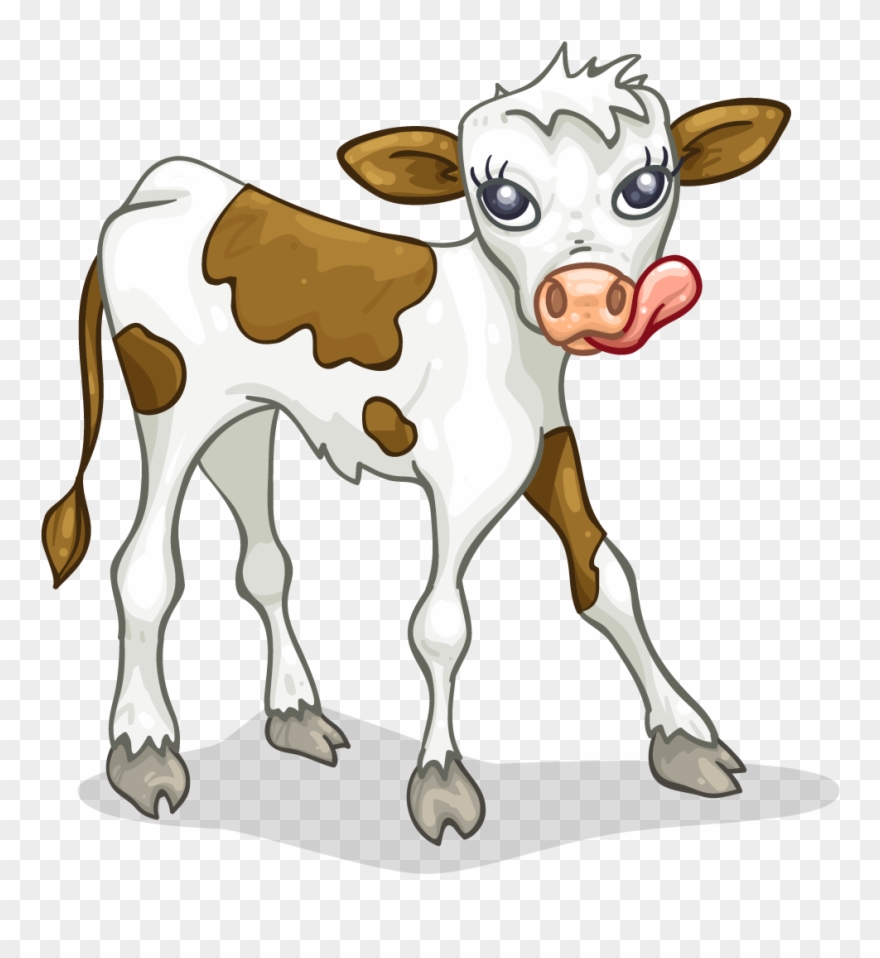 Calf Clipart - Cartoon Calf - Png Download