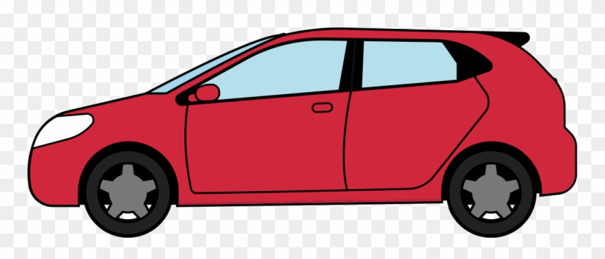 Transparent Red Car Clipart