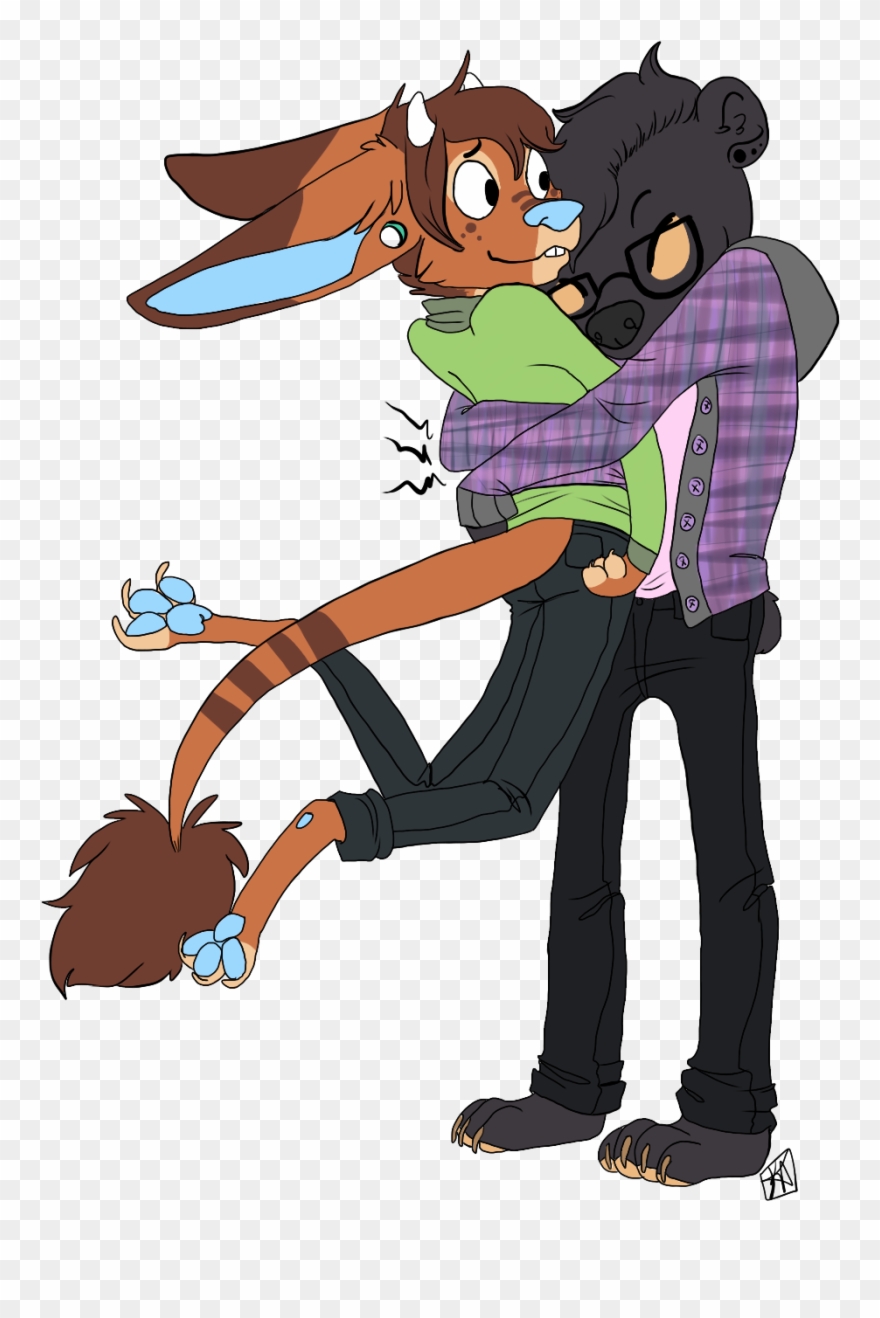 Umm Bear Hug - Cartoon Clipart