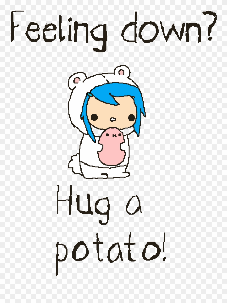 Pixilart Feeling Down Hug - Anything Cute Clipart