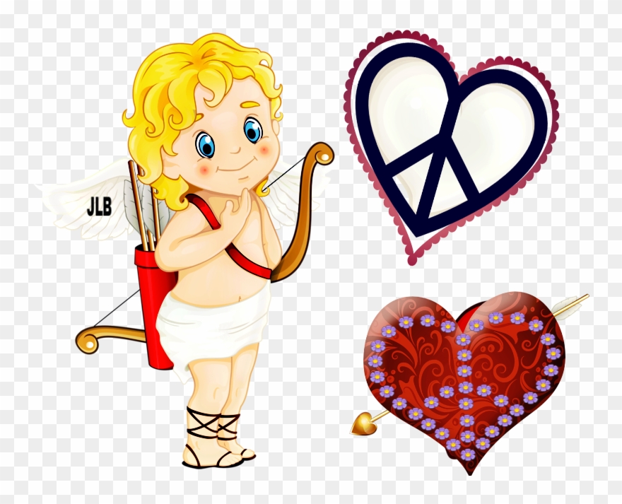Cupid Jlb Peace Love And Other - Imagens De Anjo Do Amor Clipart