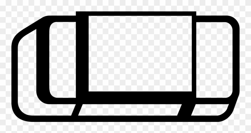 Vector Illustration Of Rubber Eraser For Erasing Marks Clipart