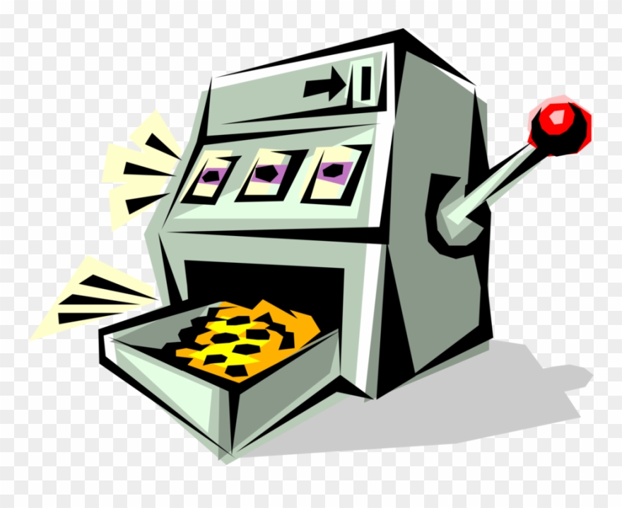Vector Illustration Of Casino Gambling Slot Machine - Registrierkasse Clipart - Png Download