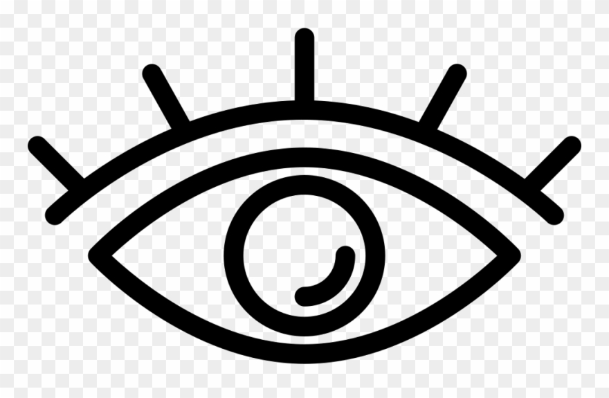 Eye With Lashes Png Clipart Stock - Eye Outline Png Transparent Png