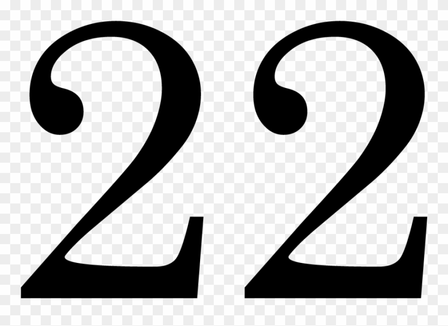 Free Online Slots - Number 22 22 Clip Art - Png Download