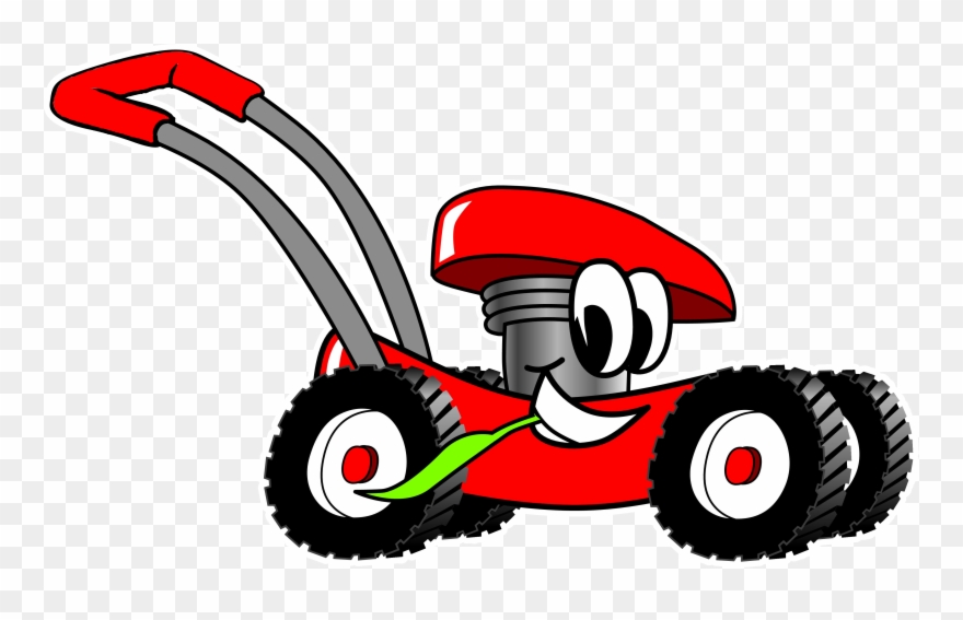 Animal Slots - Riding Lawn Mower Cartoon Clipart