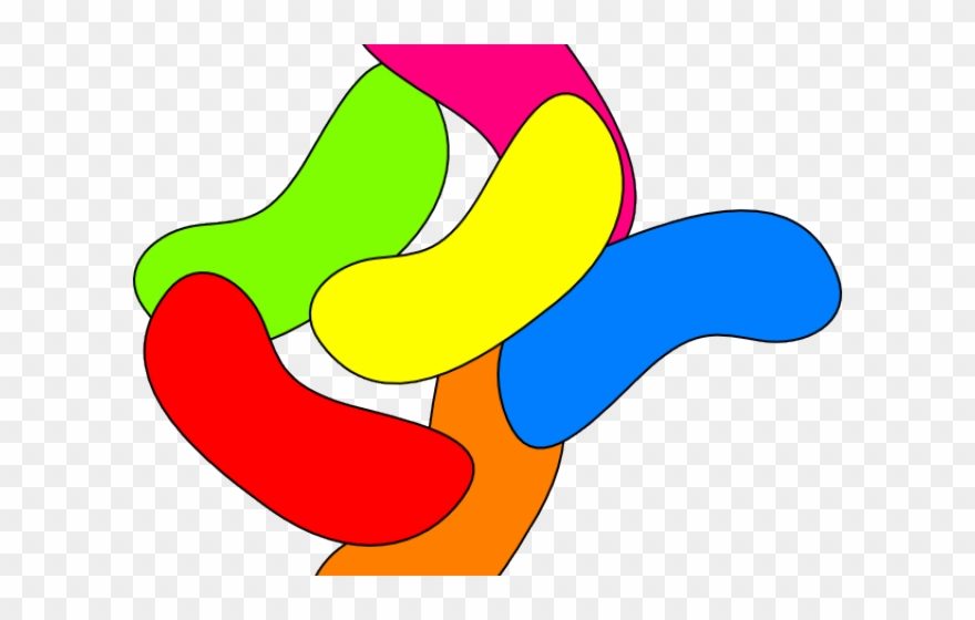 Jelly Clipart Colorful - Jelly Bean - Png Download