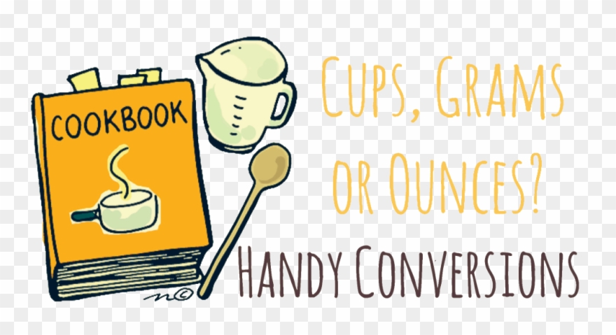 Conversions - Black And White Cookbook Clipart - Png Download