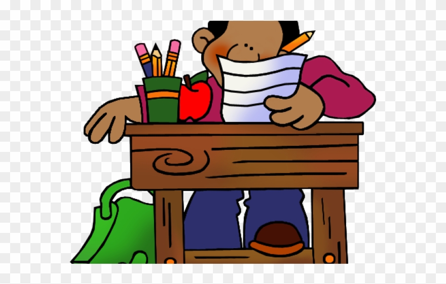 Homework Clipart Desk - School Desk Clip Art - Png Download