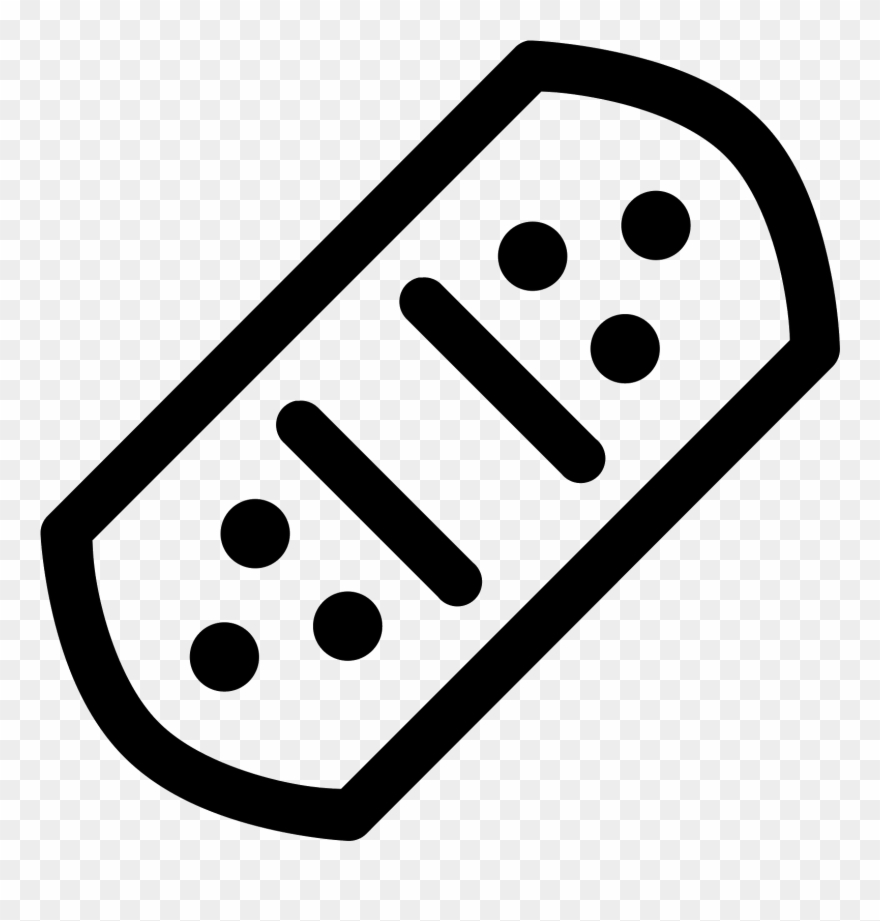 The Object Is Shaped Like A Bandage, Which Is A Long - Curativo Icone Clipart