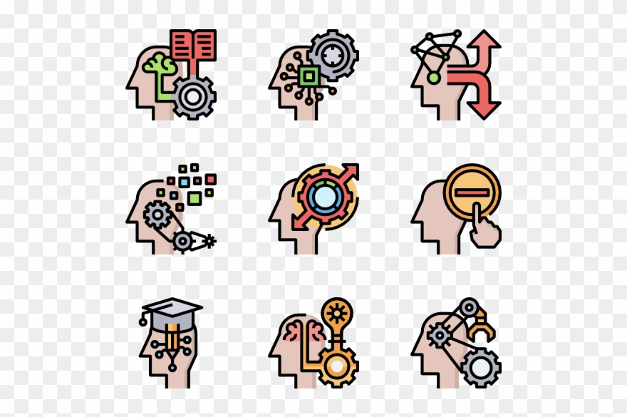 Brain Process - Human Resource Vector Png Clipart